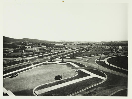 Aerial view of Commonwealth Avenue