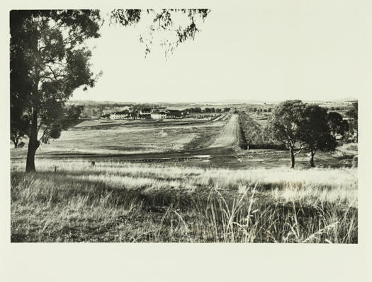 Aerial view of Commonwealth Avenue, Hotel Canberra