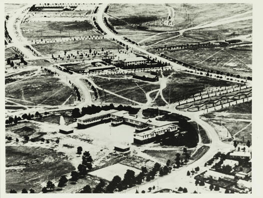 Aerial view of Canberra