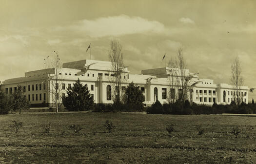 Early plantings in the Parliament House gardens