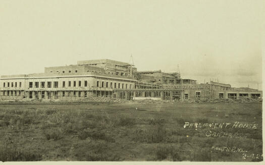 Parliament House under construction