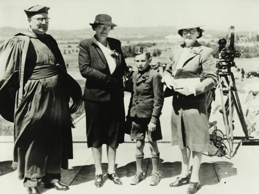 Bishop Burgmann at the opening of the Australian War Memorial