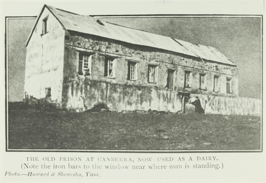 Klensendorlffe's farmhouse, also known as Elizabeth Farm, near the Molonglo River.