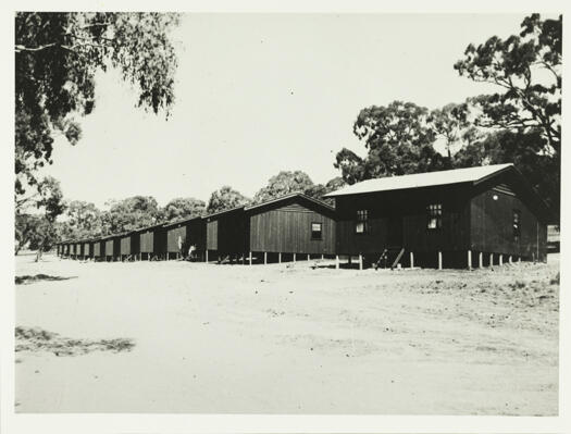 Westlake housing. The houses are built on stumps.