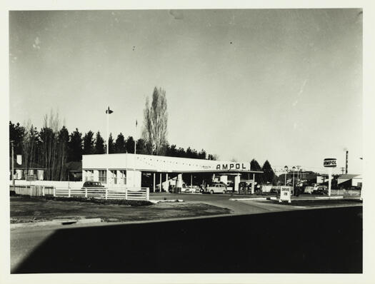 Capital Motors, which also operated as an Ampol service station, in Lonsdale Street, Braddon.