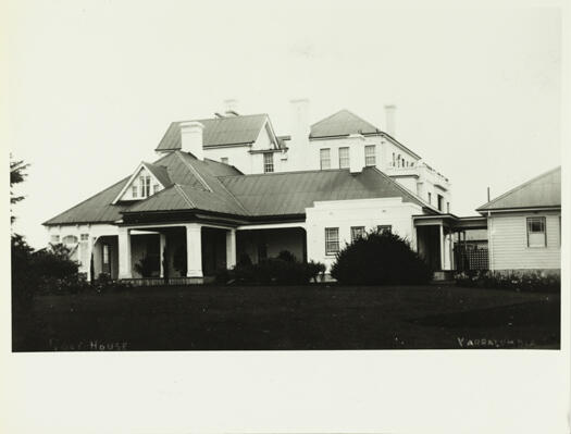 Government House, Yarralumla front entrance after the extensions had been completed.