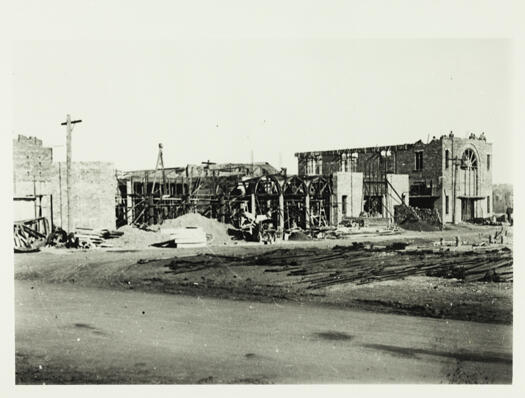 Melbourne Building under construction