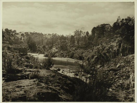 Murrumbidgee River showing a sandy beach on the left shore.