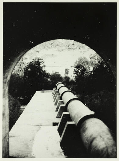 Pipe from Cotter Dam to Cotter Pumping Station