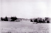 Distant view of the clubhouse, Canberra Golf Club, Acton