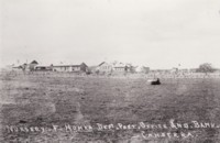 Post Office and Commonwealth Bank, Acton. Also visible are the nursery and homes.