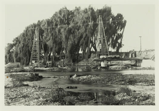 Construction of suspension bridge