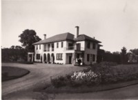 A middle distance view of the Prime Minister's Lodge