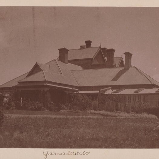 Side view of Yarralumla House, now Government House