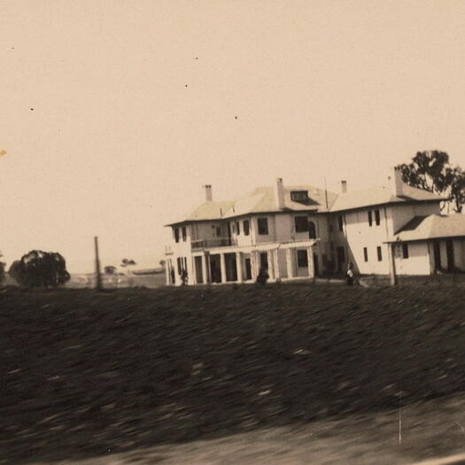 The Prime Minister's Lodge, Deakin, taken from a bus