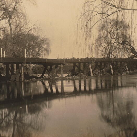 First Commonwealth Bridge after flood