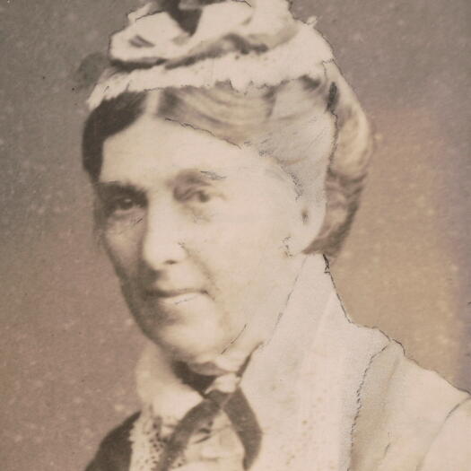 Portrait of Mrs Mary Wright of Lanyon (nee Davis) who married James Wright at Sydney in 1838. She died in 1883 at Bega.