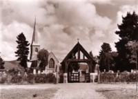 St John's Anglican Church, Reid from the east showing the lych gate.