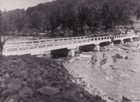 Uriarra low-level bridge, opened 5 October 1901, over the Murrumbidgee River