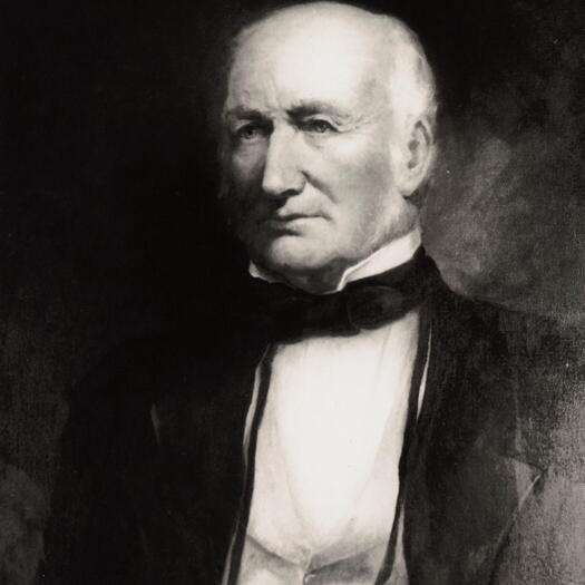 Photo of painting of William Hamilton Hovell. Explorer, travelled with Hamilton Hume.