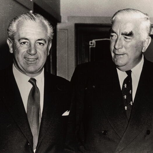RG Menzies with Harold Holt