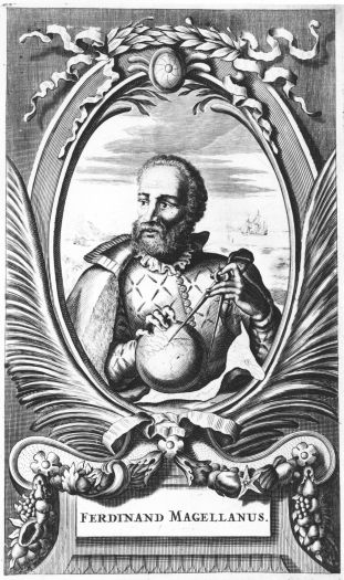 Engraving of Ferdinand Magellan