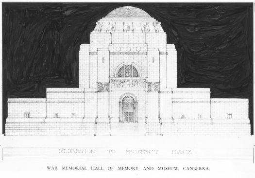 Emil Sodersten's and John Crust's design for the Australian War Memorial and Hall of Memory