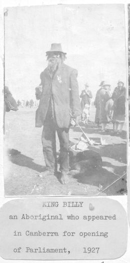 King Billy at opening of Parliament House