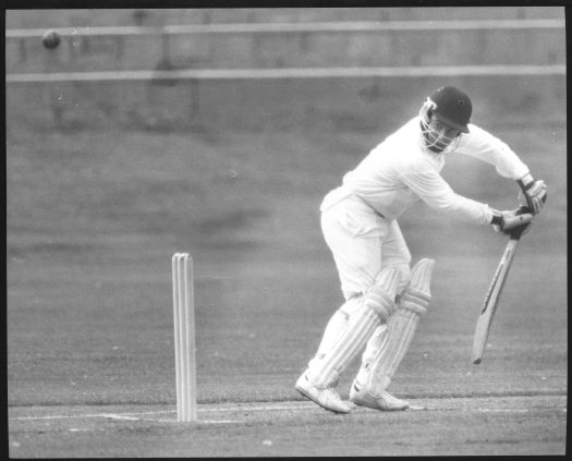 Cricket - ANU v Queanbeyan - S Baherjee batting