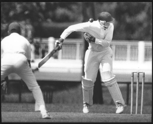 Cricket - O'Connor Oval, Wests v Tuggeranong. D. Jeffries batting.