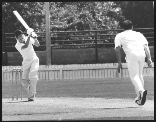 Cricket at Manuka Oval; South Canberra batting