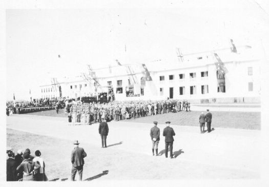 Rehearsal for Parliament House opening in 1927