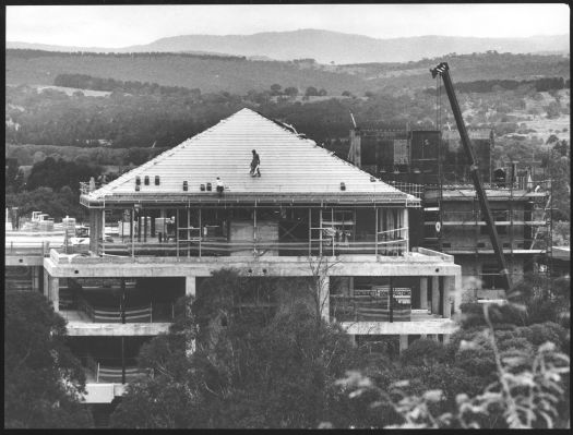 Progress of the building of the Foreign Affairs Building at York Park, Barton