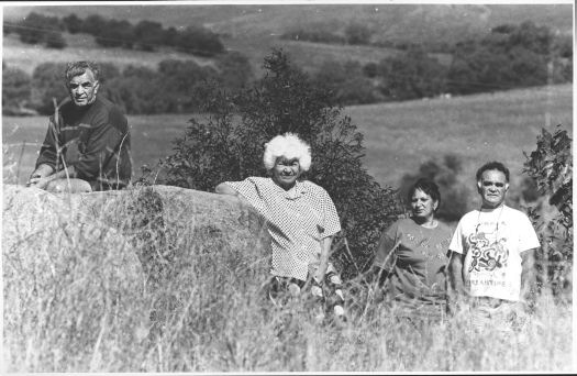 Noelene Rutter and three other members of the Ngunnawal