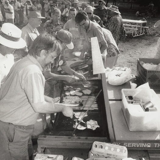 Hall - breakfast being cooked