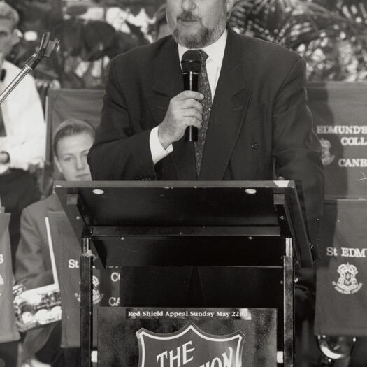 Salvation Army Red Shield Appeal launch - David Lamont MLA