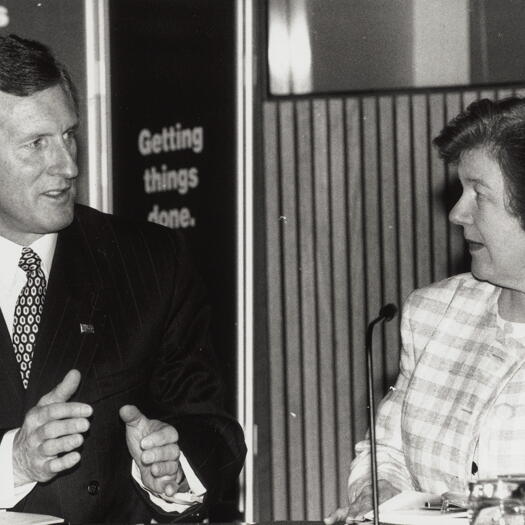 Dr John Hewson and Dame Margaret Guilfoyle