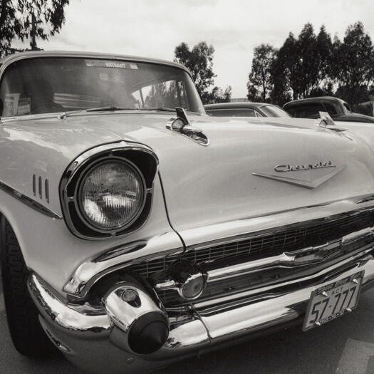 Summernats at Exhibition Park - 2 Chisholm entrants in '57 Coupe Chev