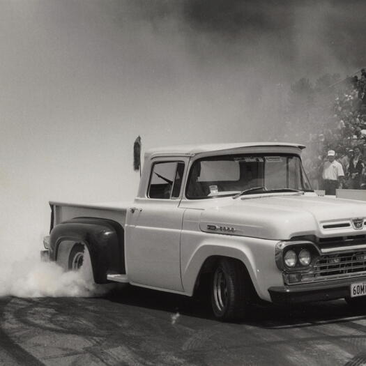 Summernats at Exhibition Park - burn out contestant