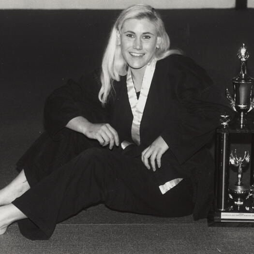 Margaret Holt, karate title winner