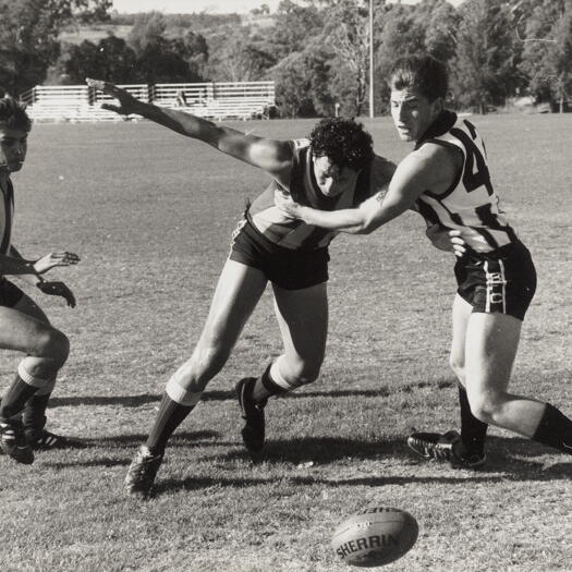 Weston Creek v Belconnen in Australian Rules football at Stirling Oval