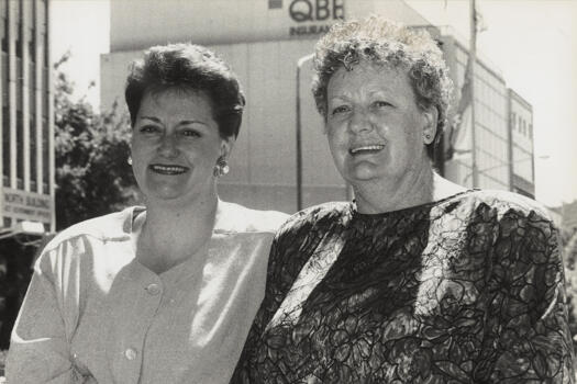 Judy Burnett (left) and Shirley Sutton