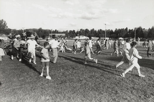 Royal Canberra Show; rehearsal for bushdancing