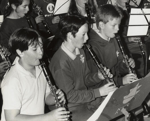 Band rehearsal at Hawker Primary School