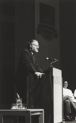 Professor Deane Terrell at ANU Orientation Week