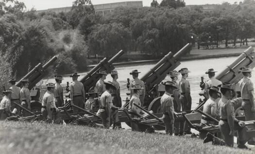 Australia Day gun salute 