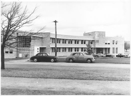 Industry House, National Circuit, Barton. Photo shows cars in carpark