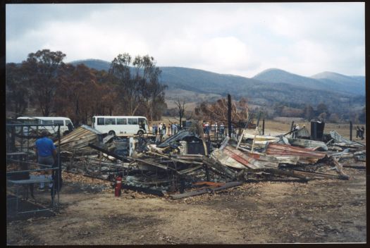 Aftermath of the bushfires at Tidbinbilla