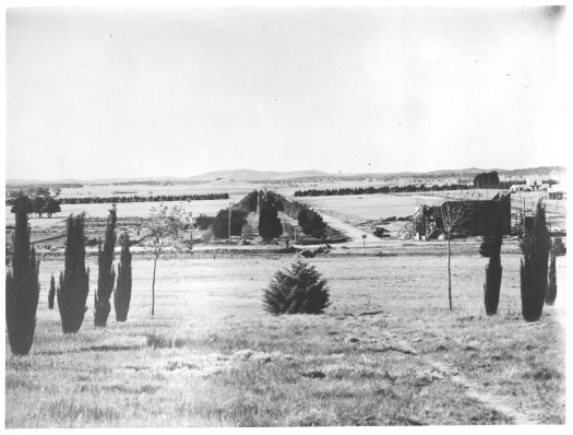 View north from City Hill along Northbourne Avenue showing the Sydney and Melbourne Buildings.