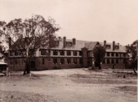 A front view of St. Gabriel's (now the Canberra Girls Grammar School) from Melbourne Avenue, Deakin